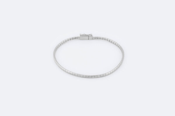 Snake piatto in oro bianco