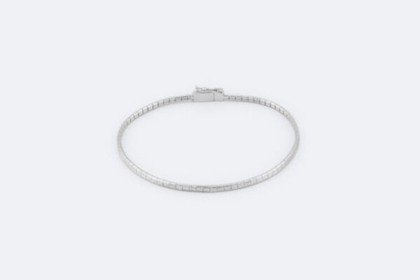 Snake piatto in oro bianco