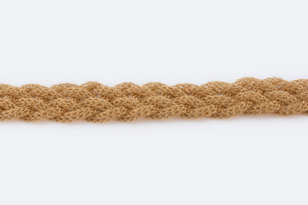 Bracciale tessuto in oro giallo