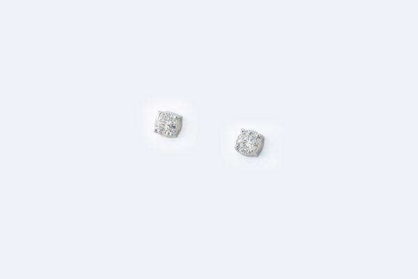 Orecchini in oro bianco con diamanti